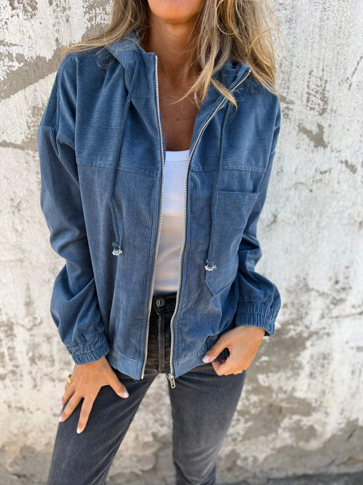 Sophia | Casual jacket with hood and zipper