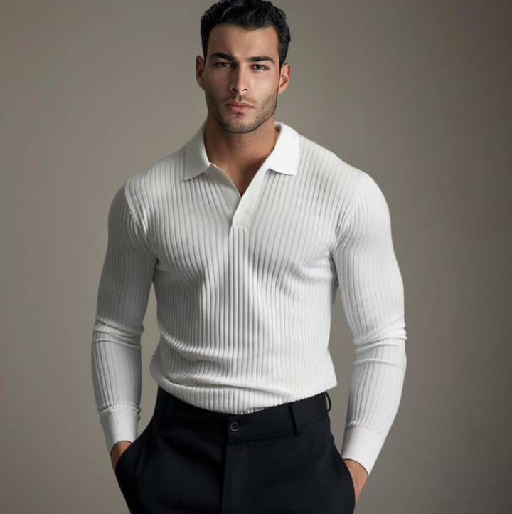 Christopher | Elegant Open Collar Shirt