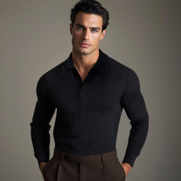 Christopher | Elegant Open Collar Shirt