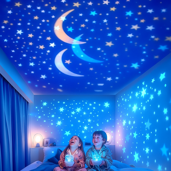 2-in-1 nachtlampje en projector voor kinderen