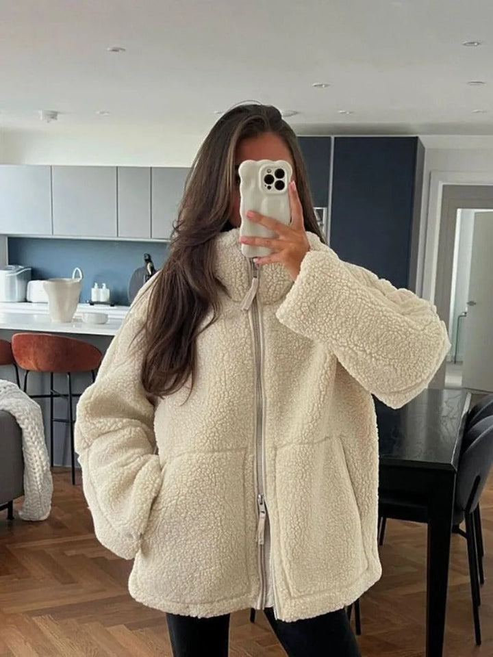 Teddy | Oversized warm fleece jacket