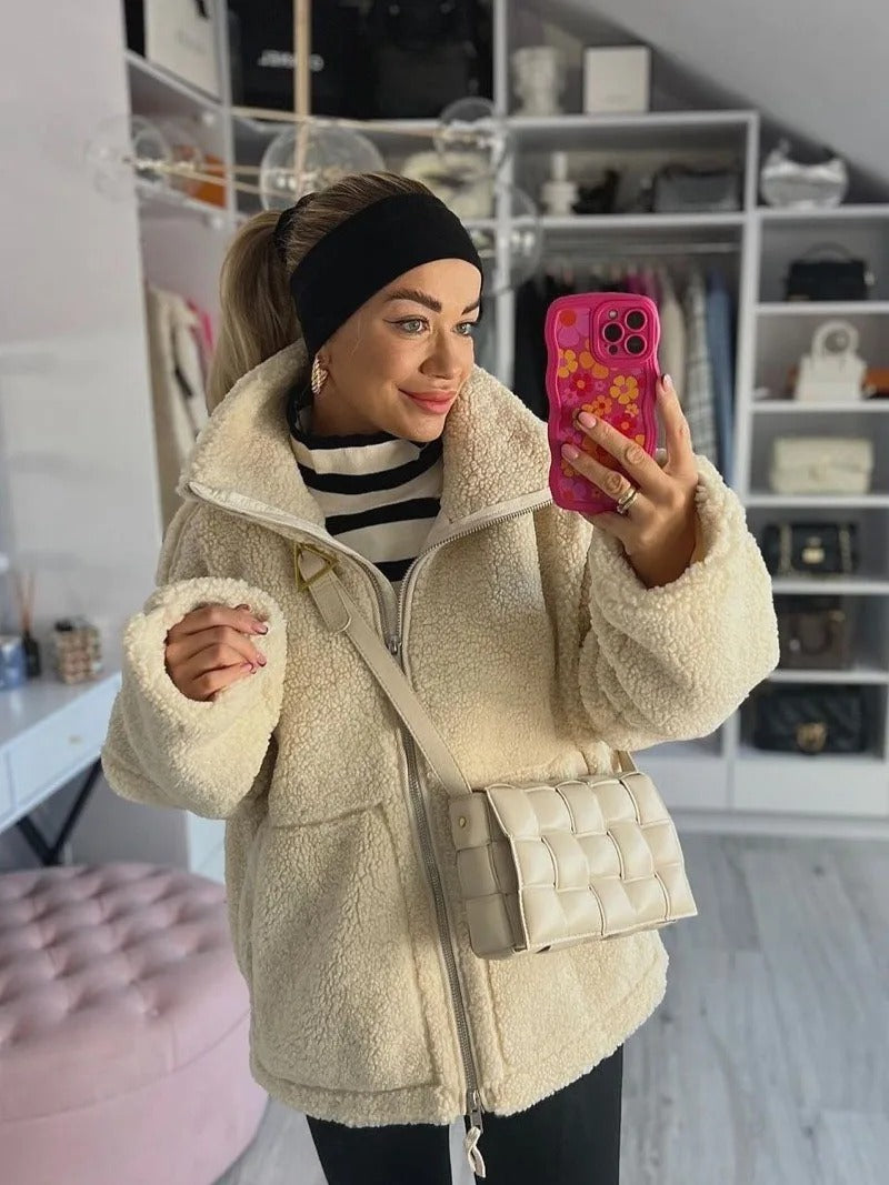 Teddy | Oversized warm fleece jacket