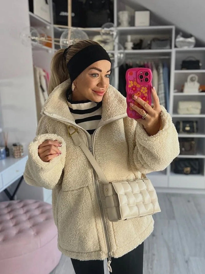 Teddy | Oversized warm fleece jacket