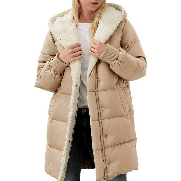 Linda - Hooded Double-Sided Velvet Cotton Coat