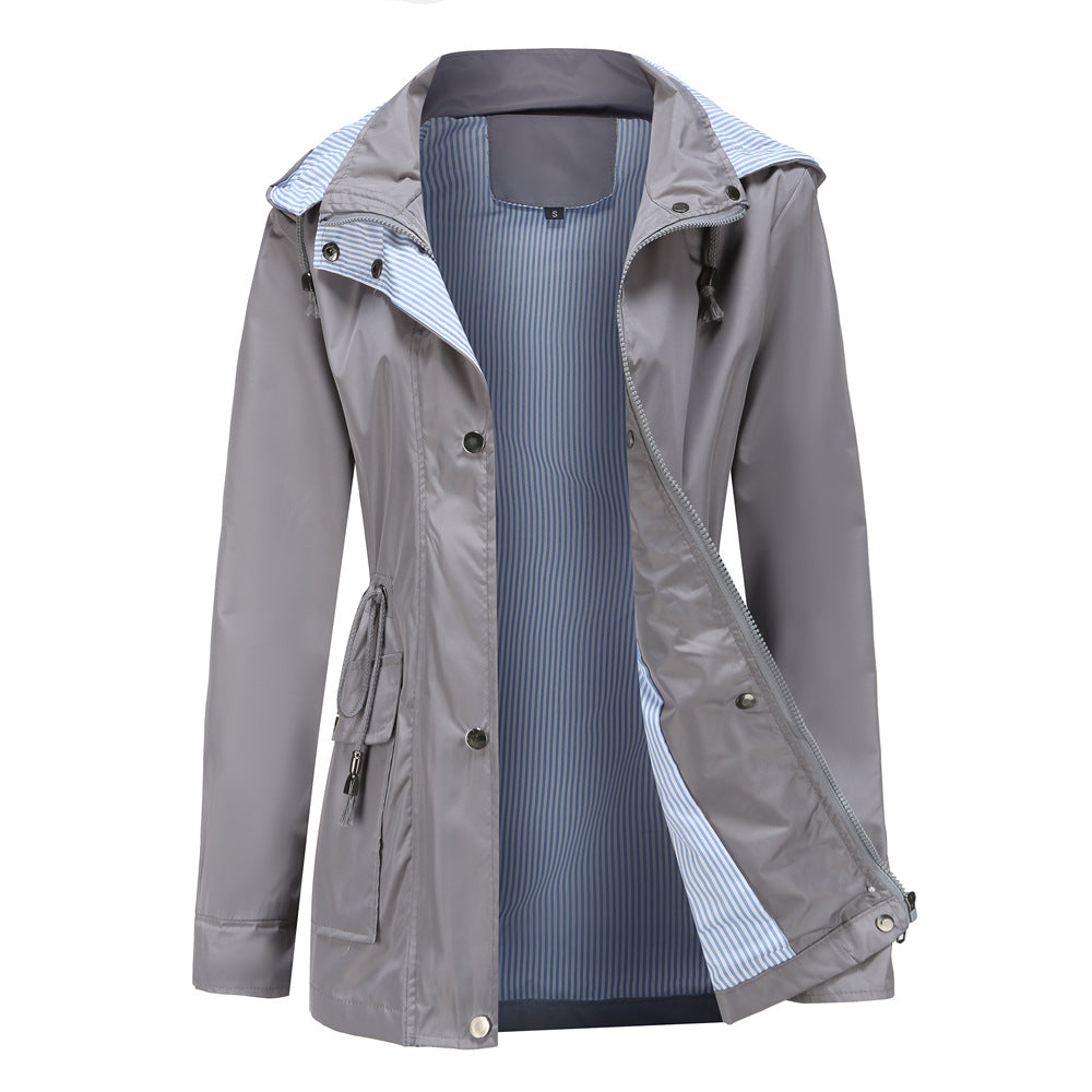 Maisie - Detachable Hood Windbreaker -