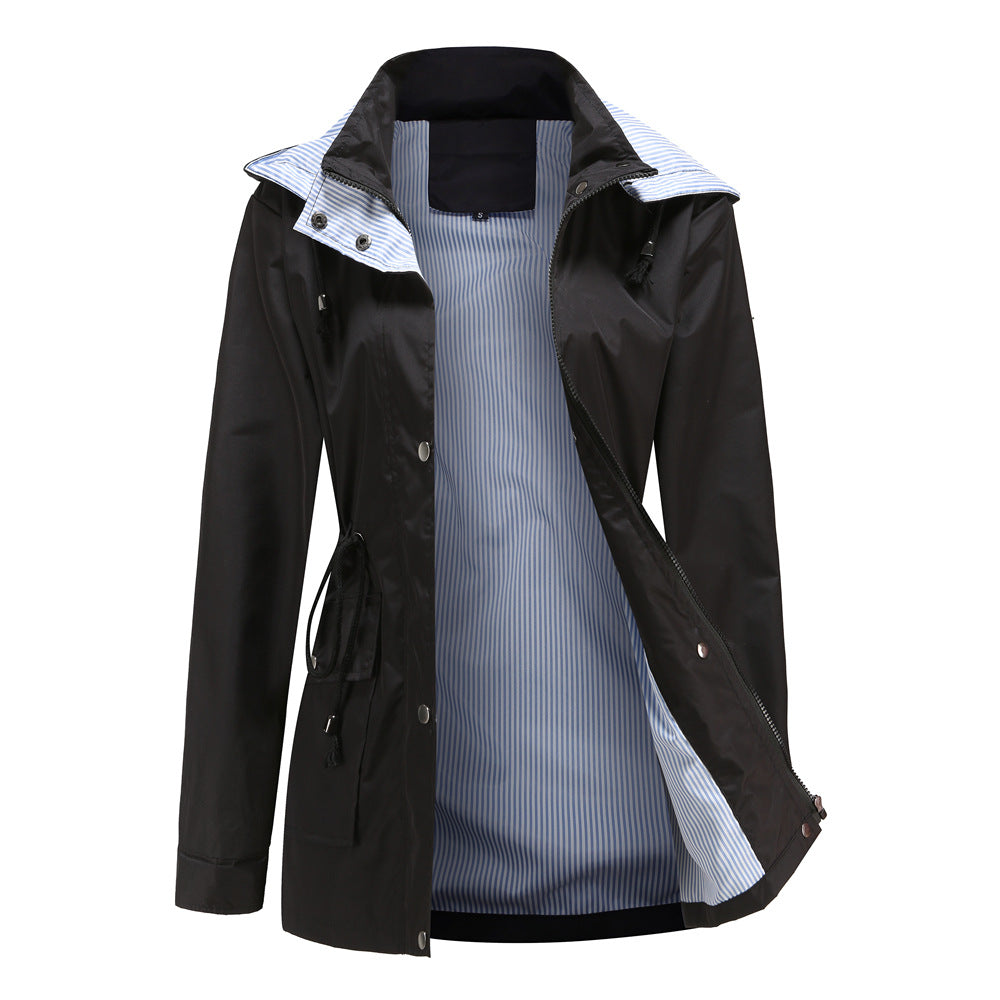 Maisie - Detachable Hood Windbreaker -
