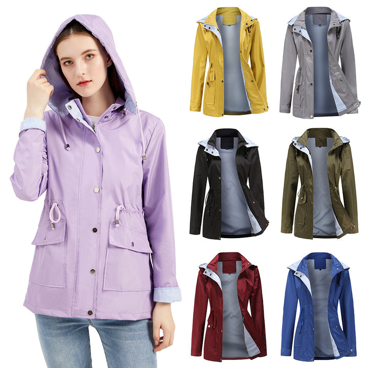 Maisie - Detachable Hood Windbreaker -