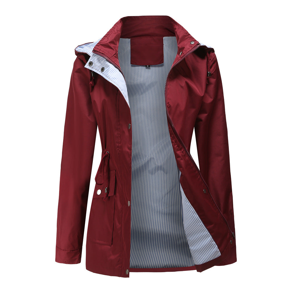 Maisie - Detachable Hood Windbreaker -