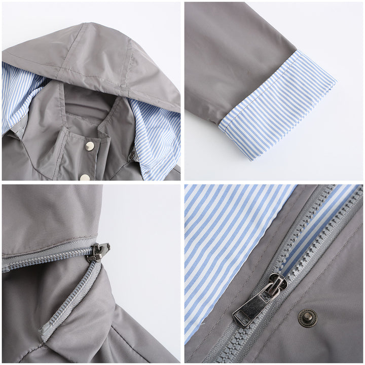 Maisie - Detachable Hood Windbreaker -