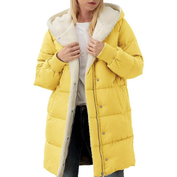 Linda - Hooded Double-Sided Velvet Cotton Coat