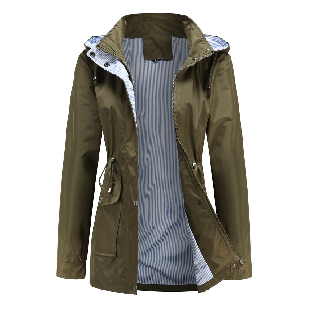 Maisie - Detachable Hood Windbreaker -