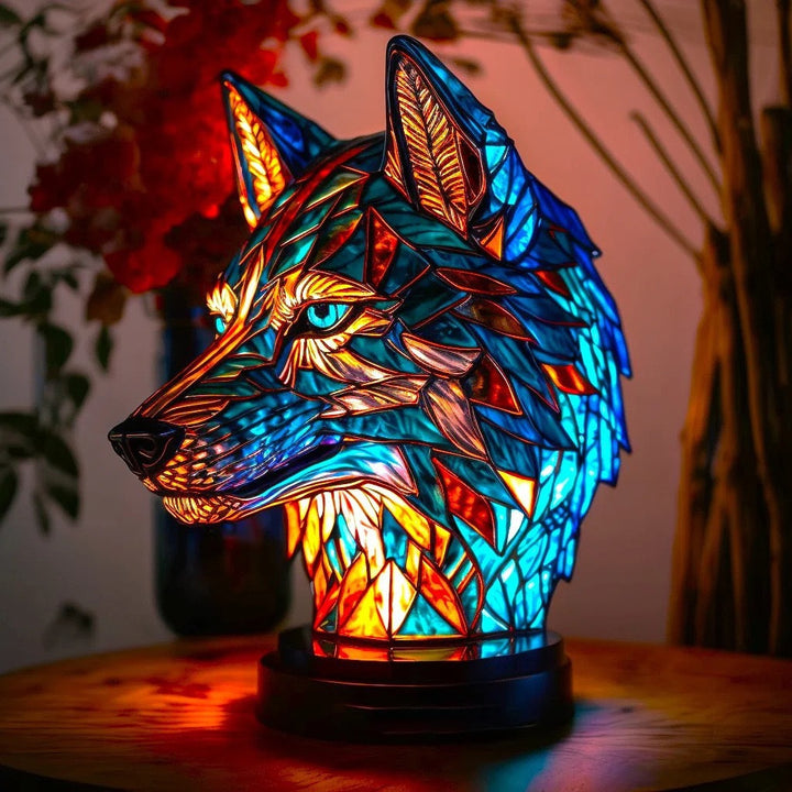 Tiffany Stijl Dierenlamp – Handgemaakt Glas-in-Lood Design