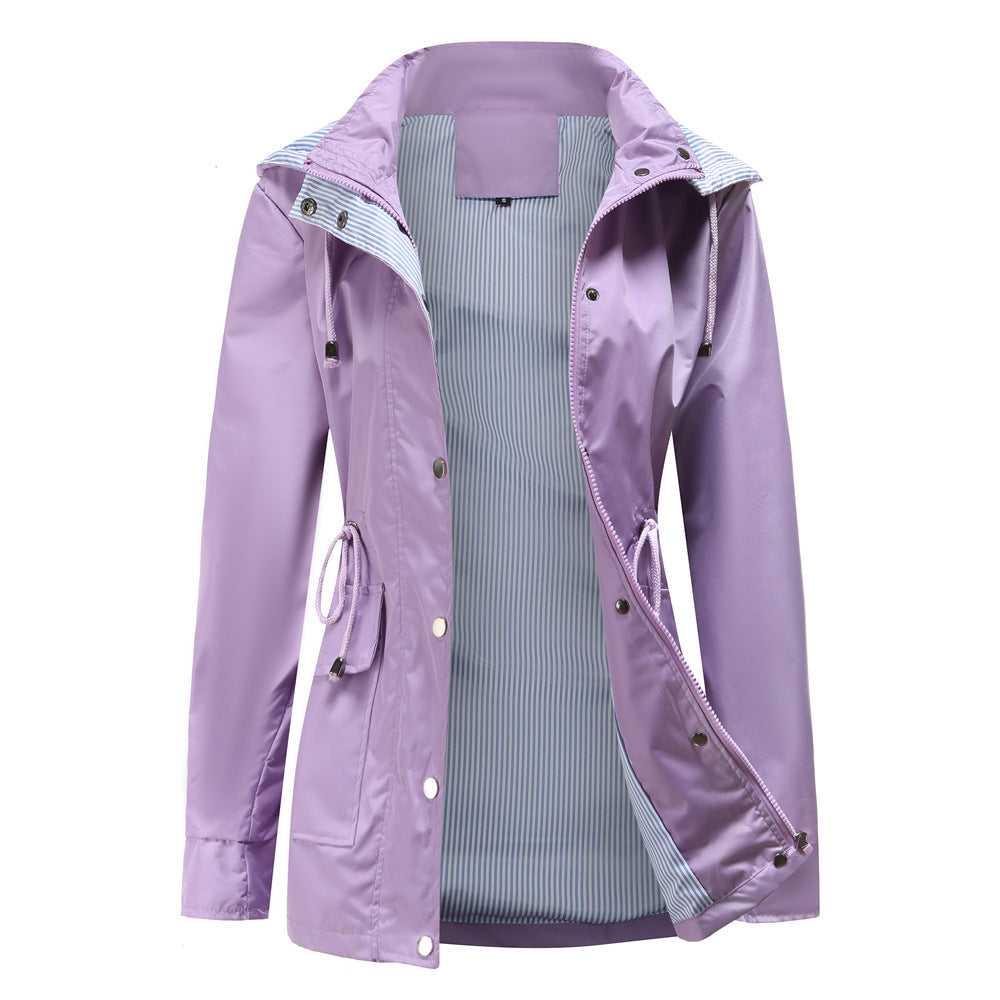 Maisie - Detachable Hood Windbreaker -