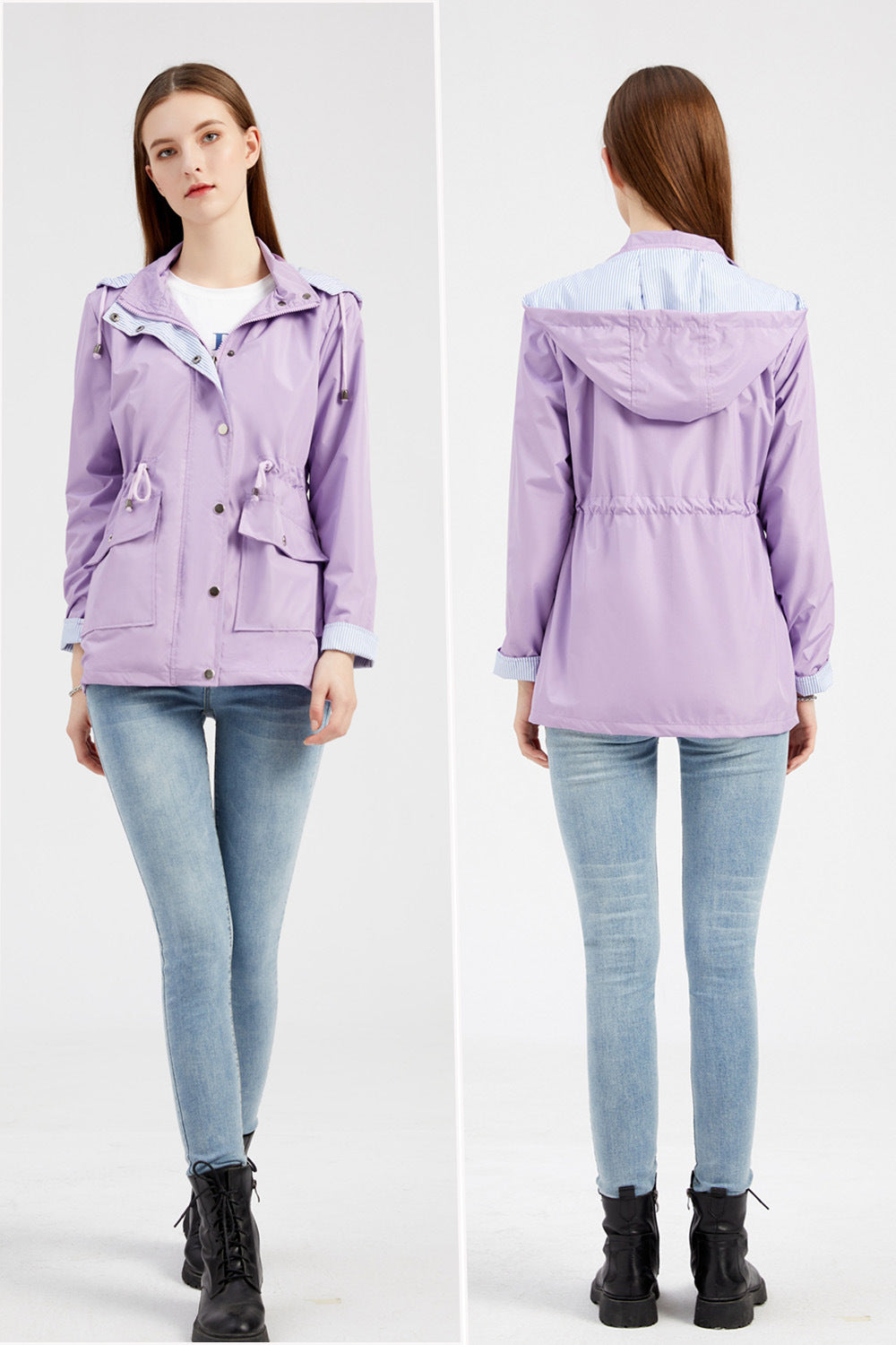 Maisie - Detachable Hood Windbreaker -