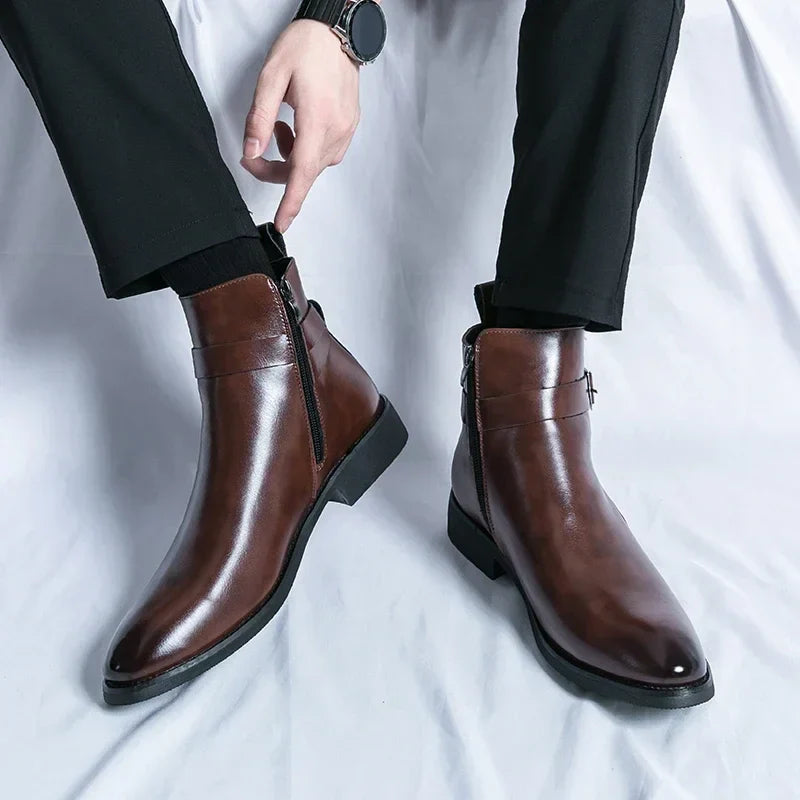 Steve | Leather Chelsea Boots