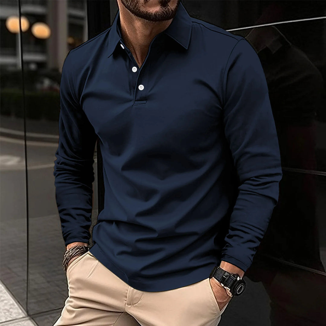 Marco | Casual long-sleeved polo shirt