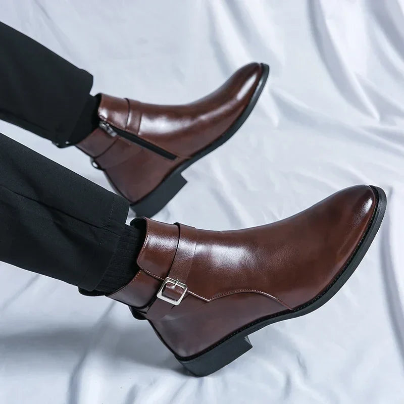 Steve | Leather Chelsea Boots