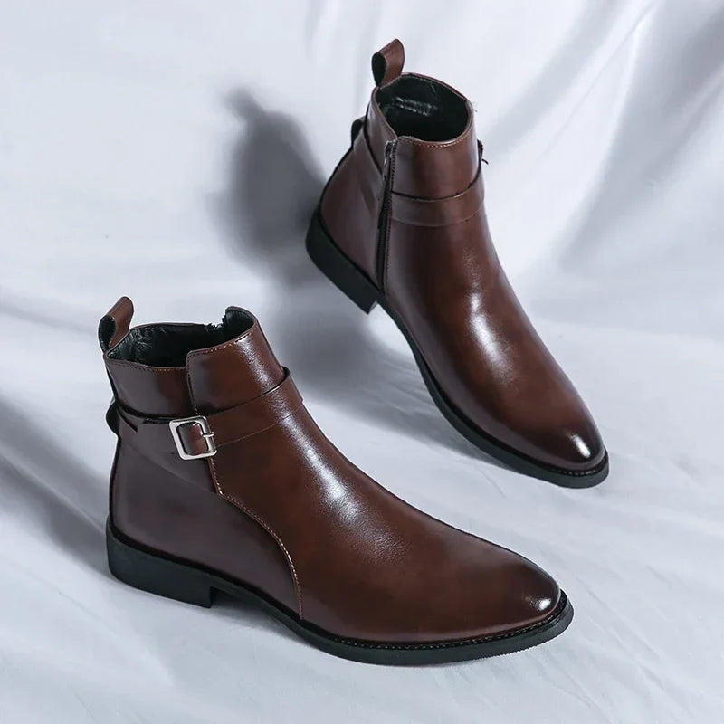 Steve | Leather Chelsea Boots