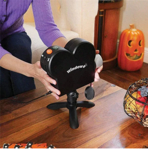 Halloween holographic projector - 2024 Deluxe Edition (Christmas videos included for FREE!)