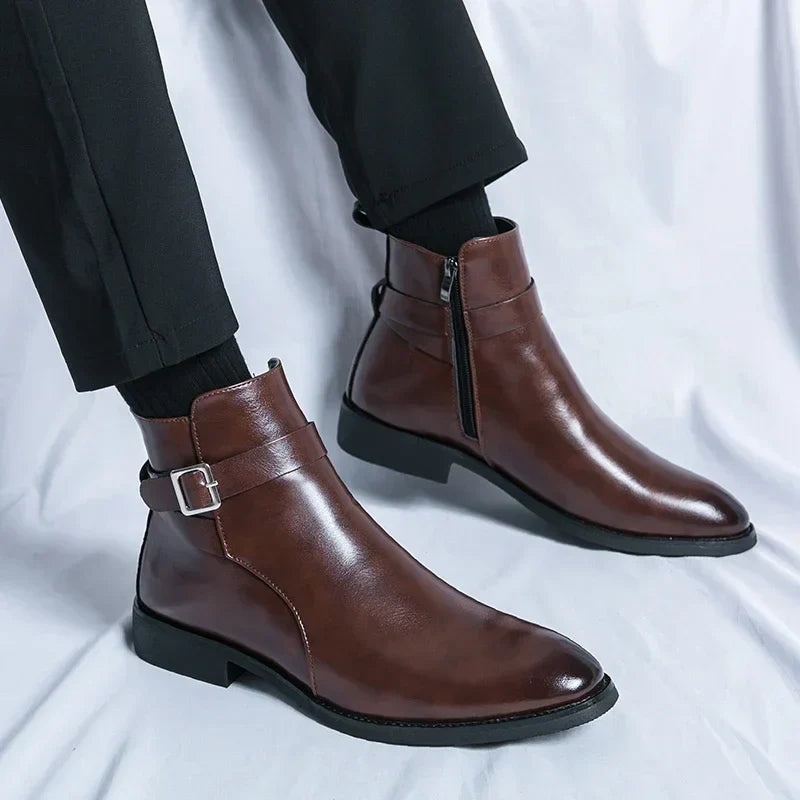 Steve | Leather Chelsea Boots