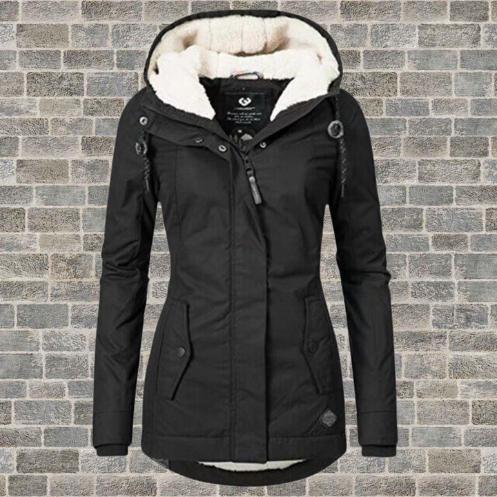 Olivia - Warm cotton sherpa jacket