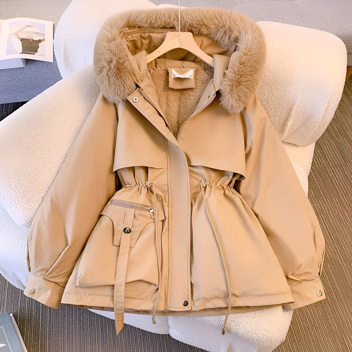 Chloe | Elegant Winter Coat with Fur Hood