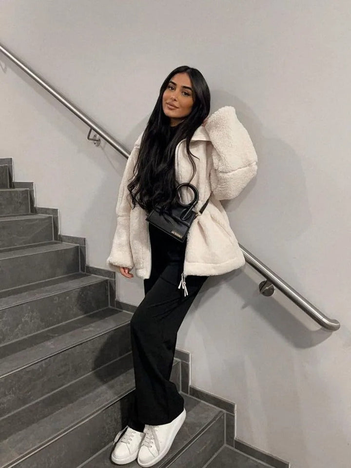 Teddy | Oversized warm fleece jacket