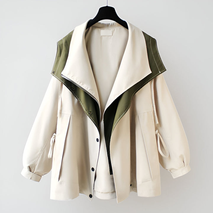 Olivia | Dual-Tone Windbreaker