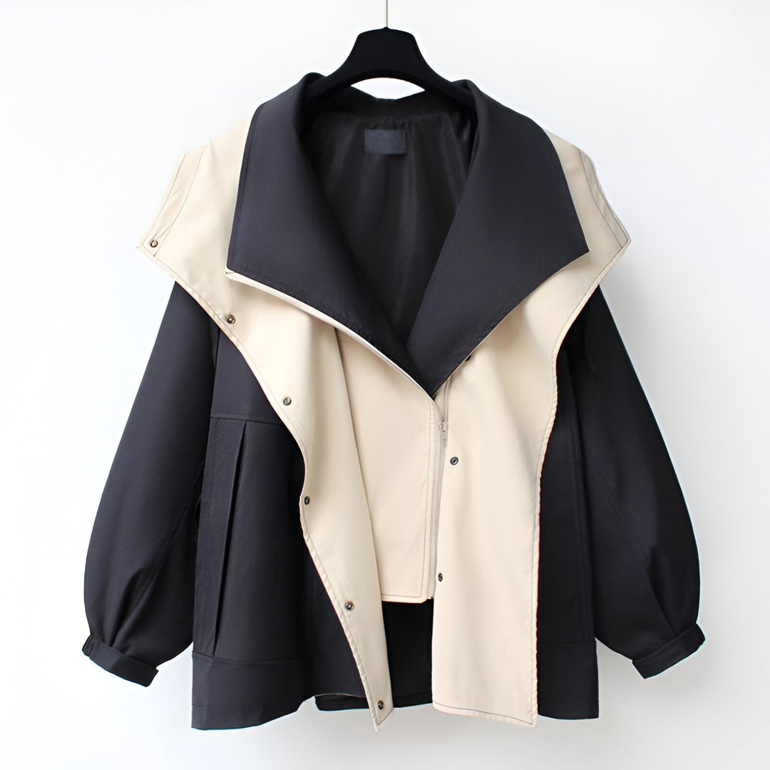 Olivia | Dual-Tone Windbreaker