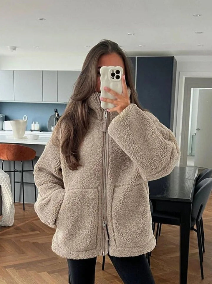 Teddy | Oversized warm fleece jacket