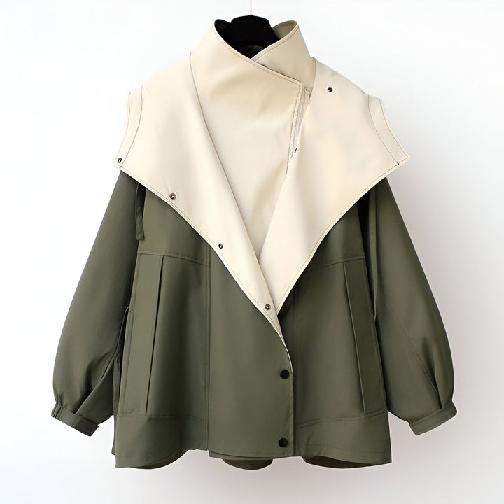 Olivia | Dual-Tone Windbreaker