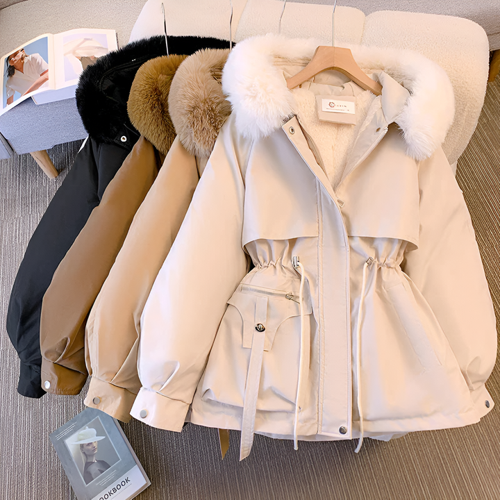 Chloe | Elegant Winter Coat with Fur Hood