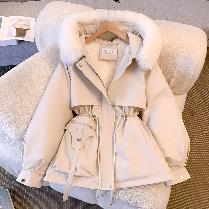 Chloe | Elegant Winter Coat with Fur Hood