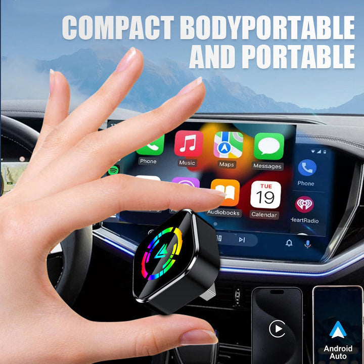 🔥2-in-1 draadloze adapter voor iPhone en Android - Auto🎵