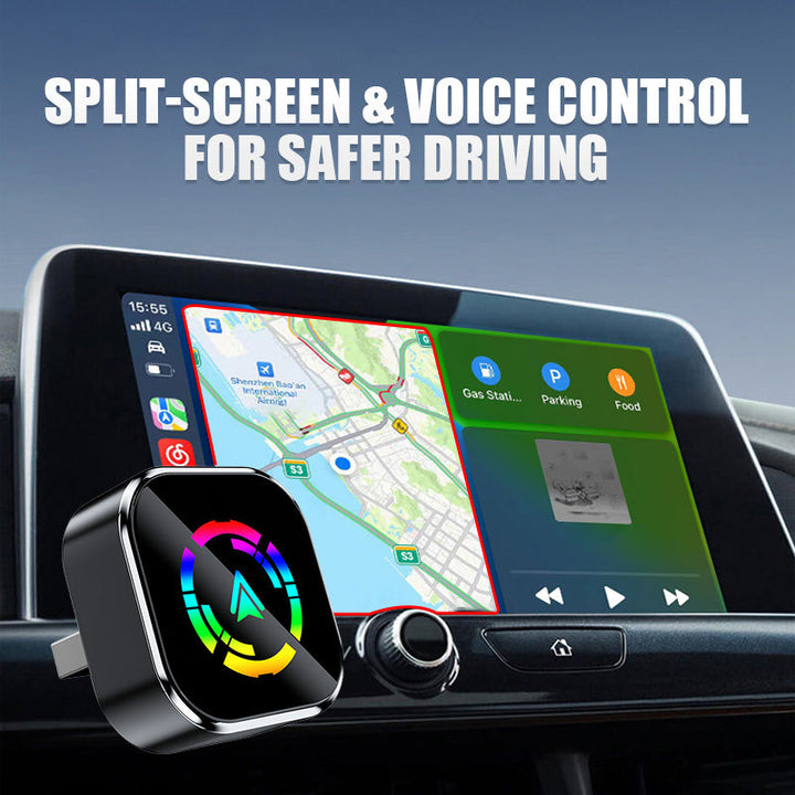 🔥2-in-1 draadloze adapter voor iPhone en Android - Auto🎵