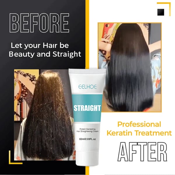 Keratin Plattång - Cream💥 1+1 Gratis Endast idag!